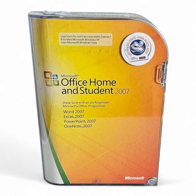 Microsoft Office Home and Student 2007 Vollversion DE Word Excel PowerPoint OneN