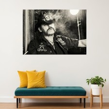 Lemmy Kilmister Leinwandbild 40x60cm - Motorhead Sänger Wanddekoration