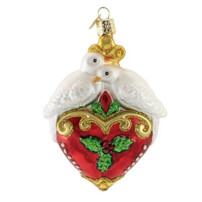 Old World Two Turtle Doves Tree Ornament Twelve Days Christmas