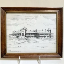 Vtg University of Arizona 1891 Old Main LE Print Framed 1984 Cella Barr Assoc