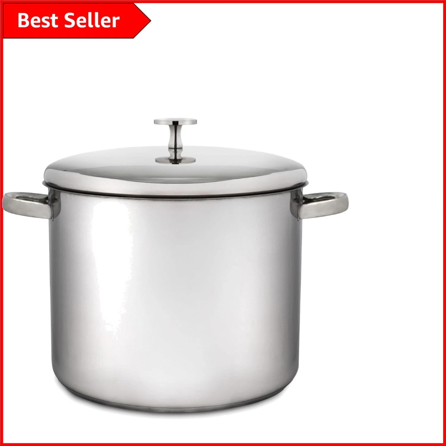 11L Deluxe Induction-Safe Stock Pot with Lid - Stainless Steel Design