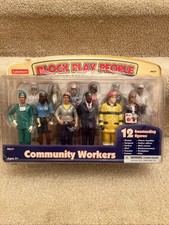 Lakeshore Block Play People Community 12 Workers RR637 Teacher Pilot Police Doc