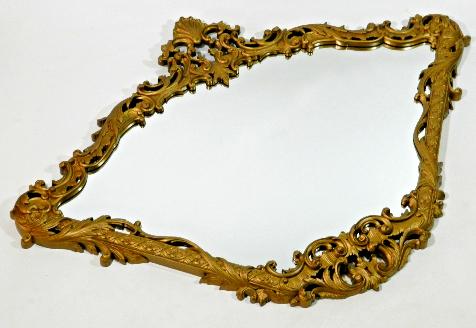 Vintage Ornate Gold Mirror Frame French Rococo Louis XV Overmantel Antique Style
