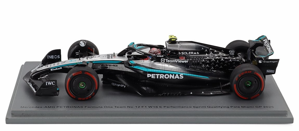 Spark S9627 1/43 Mercedes W16 No.12 Sprint Qualifying Pole Miami
