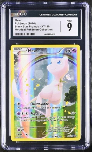 Mew Black Star Promos XY110 Pokemon Mythical Collection CGC 9 Mint