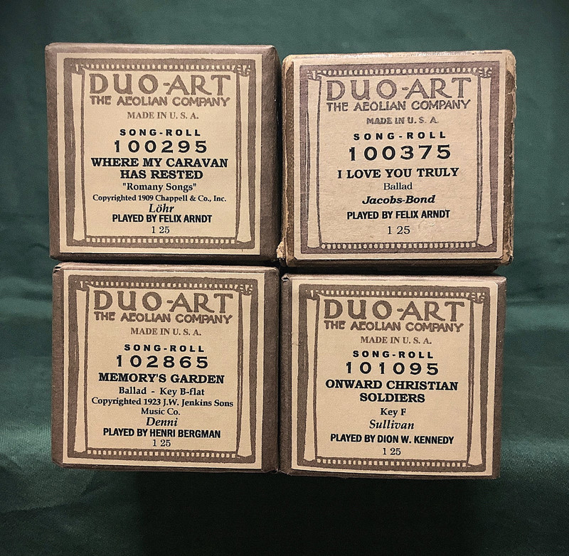 Duo-Art Piano Rolls - Four Favorite Selections Pb Arndt, Bergman and Kennedy A++