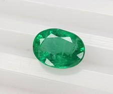 1.49 carat Natural Emerald Zambian oval Cut Untreated loose Gemstone
