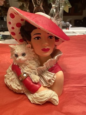 CAMEO GIRLS DELUXE EMMA 1944 CATS MEOW LADY HEAD VASE L.E. 186/1500