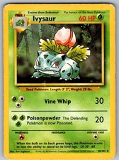 POKÉMON TCG IVYSAUR 30/102 UNCOMMON BASE SET UNLIMITED LIGHTLY PLAYED
