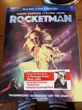 Rocketman (Blu-ray, DVD, 2019) Slipcover With Booklet