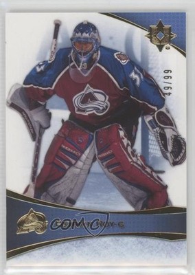 2022 Upper Deck Ultimate Collection Legends Blue 49/99 Patrick Roy #99 HOF 18n5