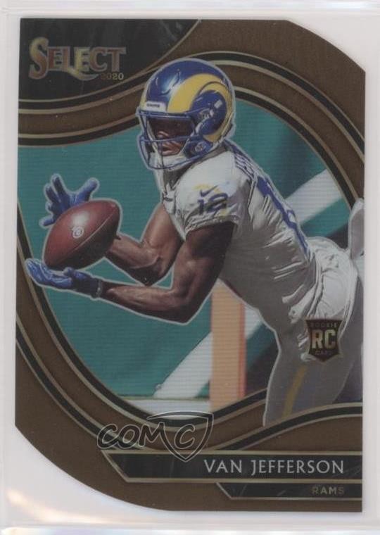 2020 Select Field Level Copper Prizm Die-Cut 287/355 Van Jefferson Rookie RC et0