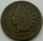 US 1889 Indian Head Cent  **