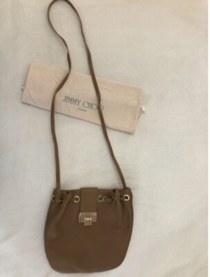 Brand New with Tag Jimmy Choo Ryad Cross body bag in color Tan