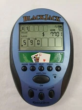 Excalibur Electronic Black Jack Poker Electronic Handheld Game Model 472