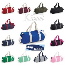 Bagbase VARSITY Original & Mini BARREL BAG Duffle Gym Bag Travel Sports Holdall