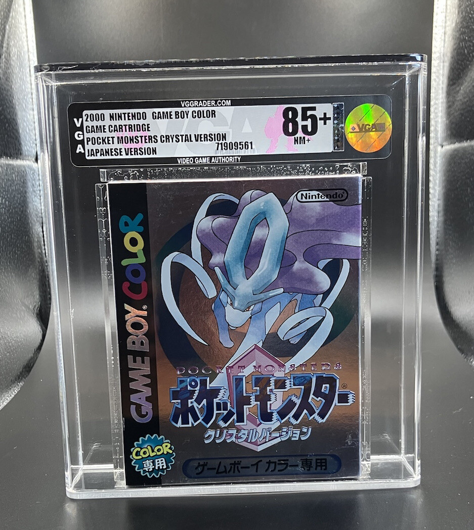 ポケットモンスタークリスタル Game Boy Color Pokemon Crystal Version VGA 85+ gold seal NM