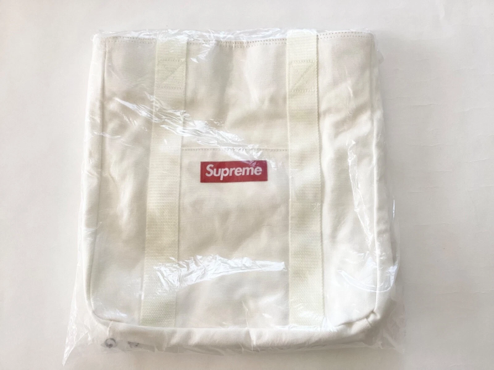 Sac fourre tout en toile Supreme 2020FW blanc