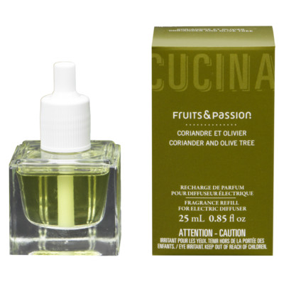 Fruits & Passion Refill for Electric Diffuser (Coriander and Olive Tree) - 25 ml