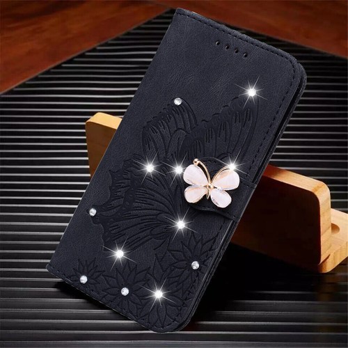 Butterfly Diamond Wallet Phone Case For Google Pixel 9 8 7 6 Pro XL 7A 8A 9A 6A - Picture 12 of 18
