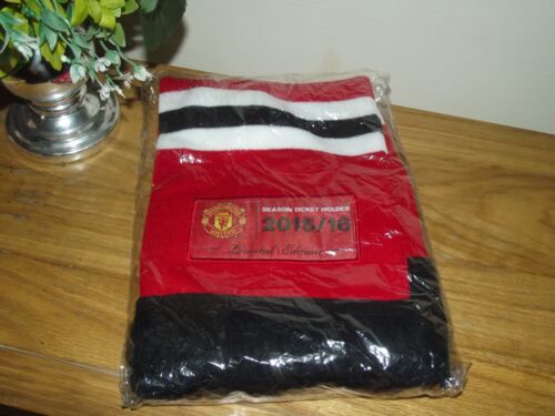 Manchester United 2015/16 Limited Edition Season Ticket Scarf  New & Sealed - Afbeelding 1 van 4