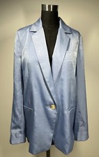 NWT Vince Women s 6 Light Blue Single Breast Party Blazer Light Weight 445
