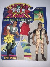 Captain Planet,  6" Action Figure Commander Clash, Complete, Vintage 1991, RARE!