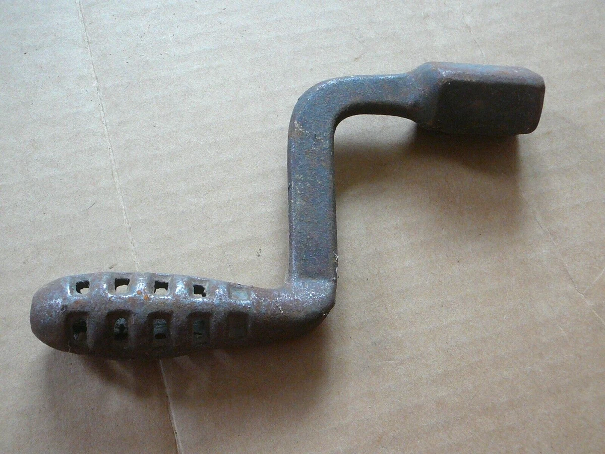 ANTIQUE CAST IRON WOOD COAL STOVE RANGE GRATE SHAKER TOOL CRANK VERY GOOD  #05-01 | eBay