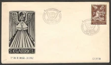 (AOP) Portugal 1962 Archangel Gabriel FDC