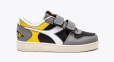 DIADORA SNEAKERS BIMBO MAGIC BASKET LOW PS BATMAN 180435 D0748 NERO GIALLO