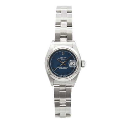 Rolex Oyster Perpetual Date Ref. 69160 - Blaues römisches Zifferblatt - Full Set