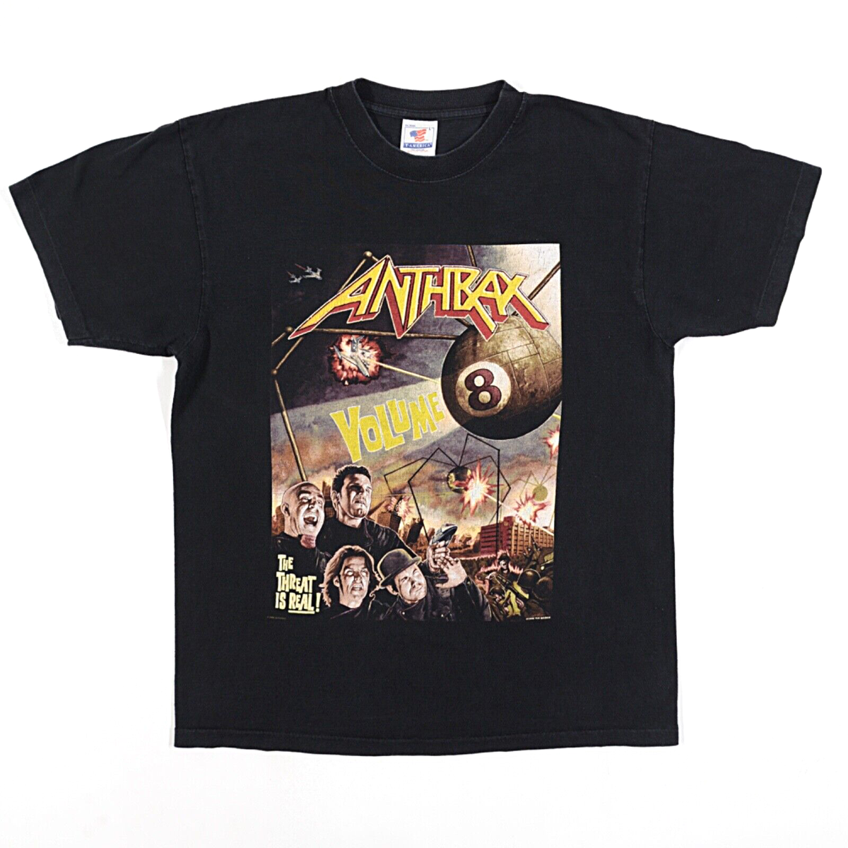 ANTHRAX サイン入り Tシャツ ANTHRAX Volume 8 Tour of Terror 1998-99 The Threat Is Real
