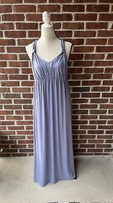 women's solid Light purple lavender tank maxi dress Sz medium Maternity |  eBay