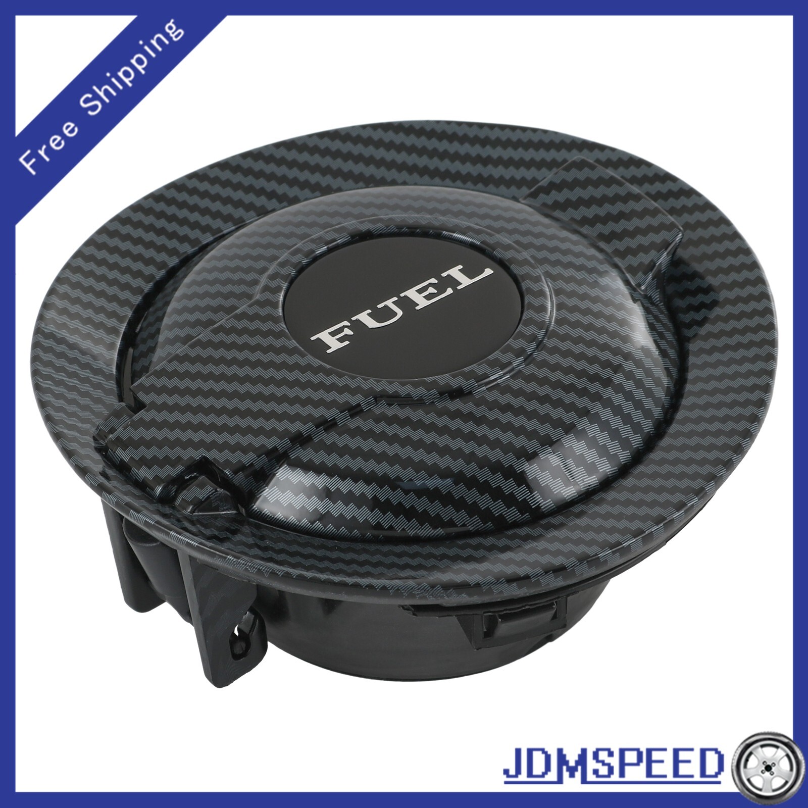 Carbon Fiber Gas Cap Fuel Filler Door Tank Cover Fits Dodge Challenger 15-20