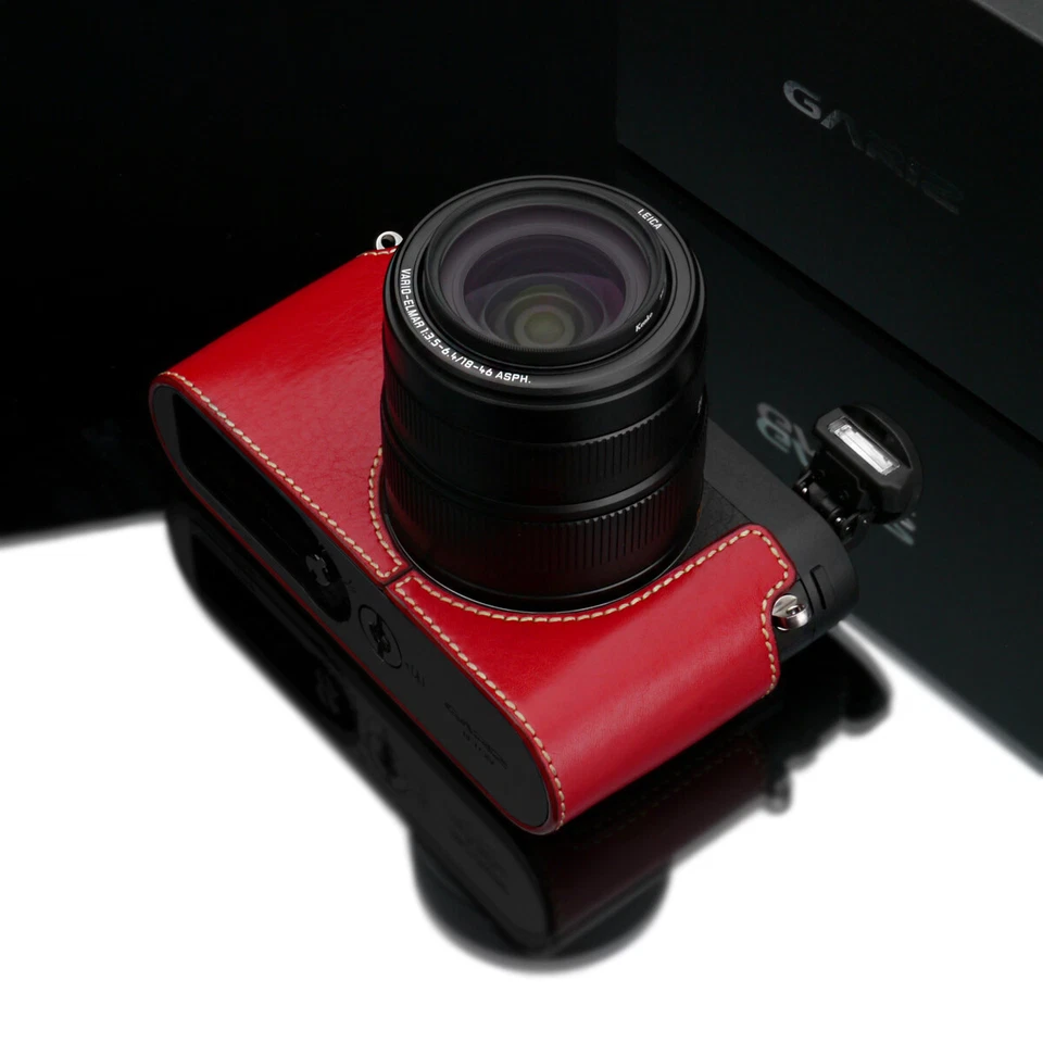 Funda de cuero GARIZ Black Label Leica X Vario BL-LCXVR roja Foto 4 de 4