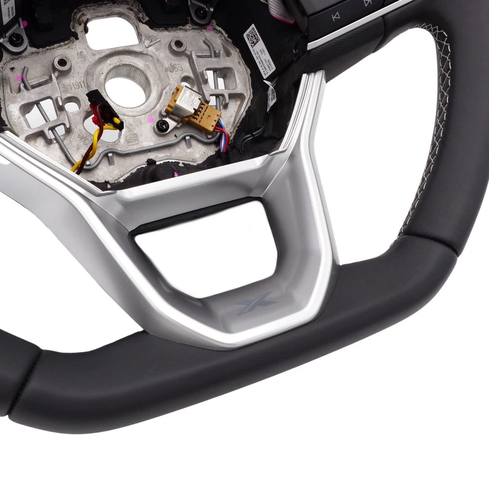 Volante multifunción calefactable ACC levas de cambio Seat Ateca Leon KL Tarraco cuero Foto 3 de 4