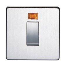 Crabtree 7015/3SC Platinum Double Pole Switch with Neon 45A