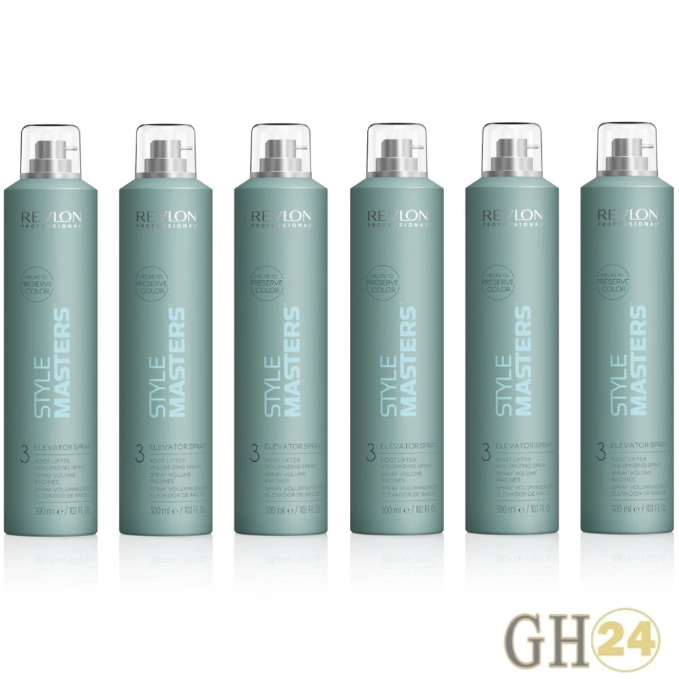 6x Revlon Professional Style Masters Elevator Volumen Spray 300ml