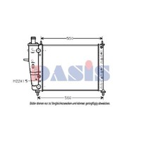 KüHler WasserküHler FüR Fiat Brava Marea Weekend 182 1.6 16V 185 185 178 1.2