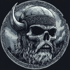 Autoaufkleber Sticker Wikinger Schädel Aufkleber Transparent