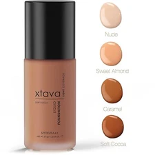 New Xtava Sheer Matte Liquid Light Foundation SPF 30 Natural Makeup Soft cocoa