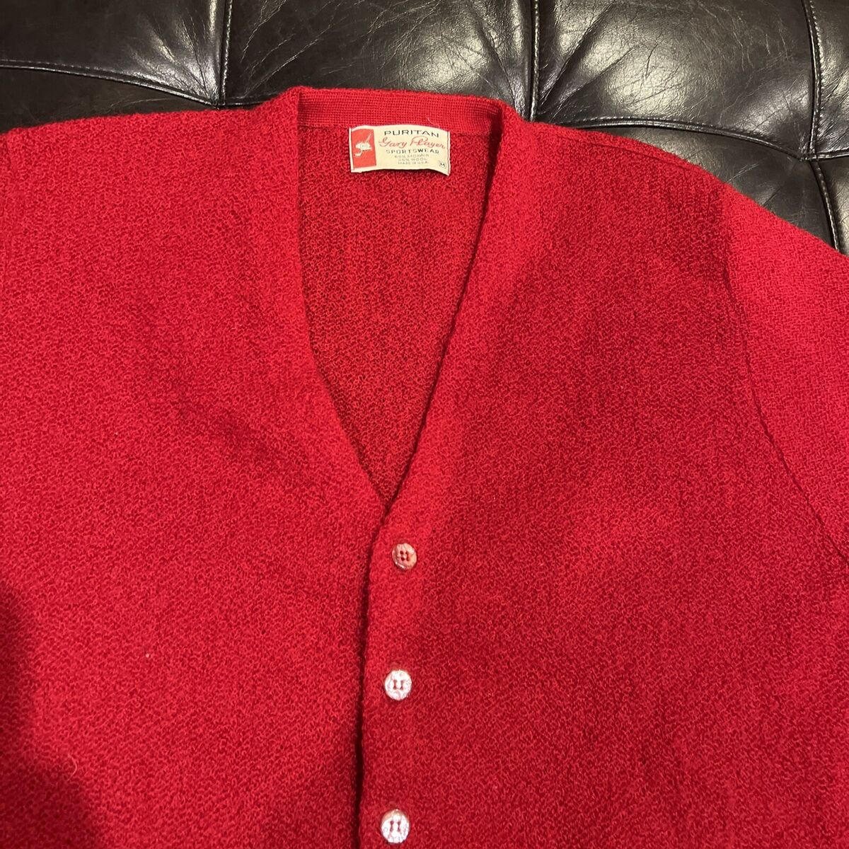 Vintage Puritan Mohair Cardigan Sweater Gary Player Made in Vintage Puritan Mohair Cardigan Sweater Gary Player Made in