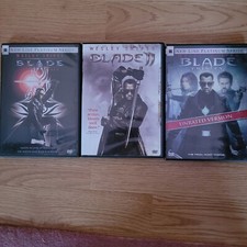 DVD movies Lot of three Wesley Snipes Blade, Blade 2, Blade Trinity