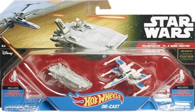 Disney Star Wars Hot Wheels RESISTANCE X-WING FIGHTER vs. FIRST