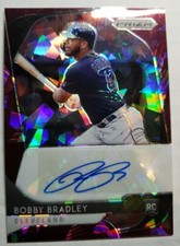 2020 PANINI PRIZM BOBBY BRADLEY RC Rookie AUTO BURGANDY CRACKED ICE #'d 24/25 SP