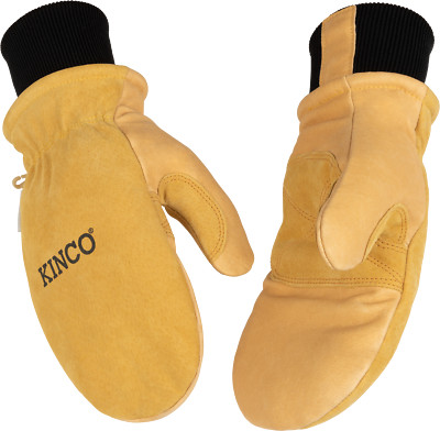 Kinco 901TW-M Womens Lined Premium Grain & Suede Pigskin Ski Mitt with Omni-Cuff