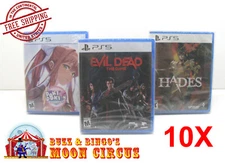 10X SONY PLAYSTATION PS5 CIB GAME - CLEAR PLASTIC PROTECTIVE BOX PROTECTORS CASE