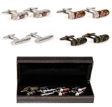 Cigars 4 Different Pairs Cufflinks Wedding Fancy Gift Box Free Ship USA