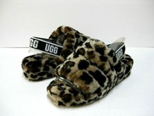 UGG FLUFF YEAH SLIDE WOMEN SANDAL LEOPARD US 6 /UK 4 /EU 37 /JP 23