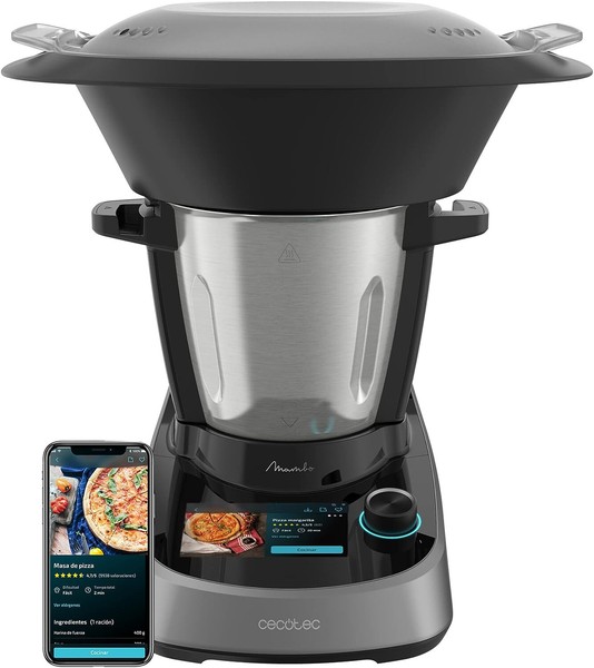 Robot de cocina multifunción Cecotec Mambo Touch. 1600 W, 37 funciones, 5" TFT a